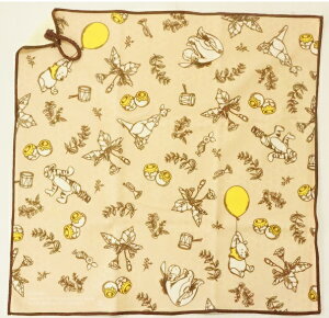 【メール便利用!送料込み】丸眞 ぺたぺたクロス(ランチクロス約43cmX43cm)くまのプーさん(配送区分B)