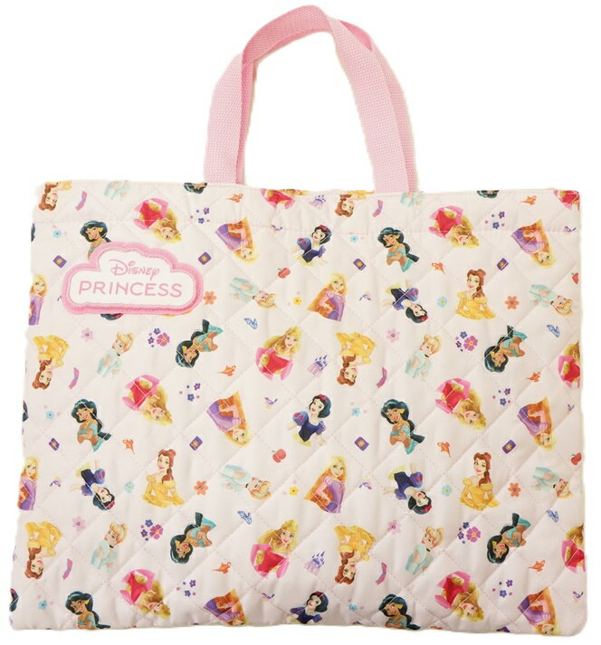 【メール便利用！送料込み】高波クリエイト フック対応ループ付レッスンバッグ(キルト加工)ディズニープリンセス(配送区分B)