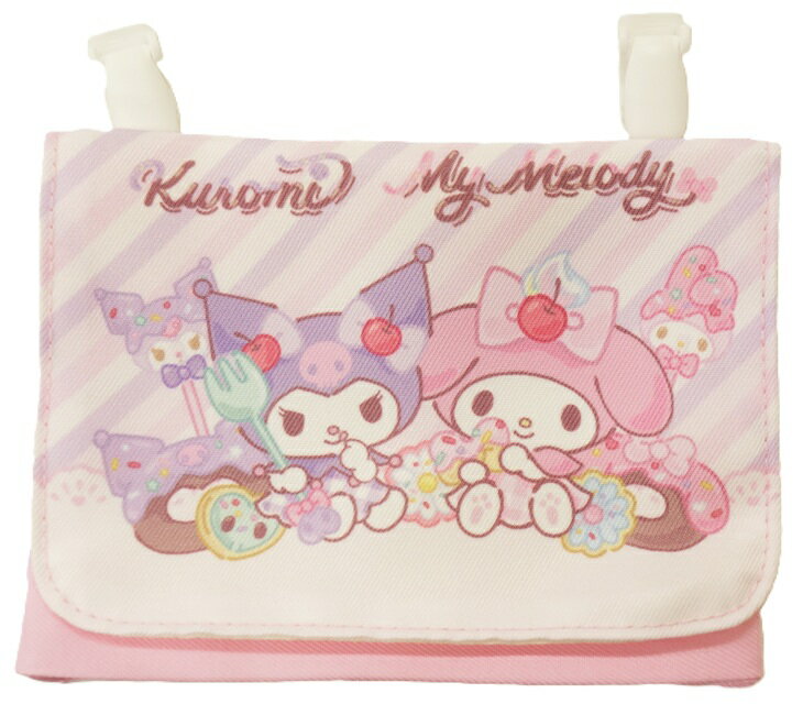 【メール便利用！送料込み】高波クリエイト マイメロディ＆クロミ クリップ付きポケットポーチ