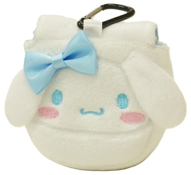 【メール便利用！送料込み】サンアート サンリオキャラ カラビナ付きぬいぐるみミニミニポーチ シナモロール(SAN-0031WH)(配送区分B)