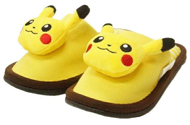 【メール便利用！送料込み】ニッポンスリッパ 子供用マスコット付きスリッパ(18-20cm) ポケットモンスター ピカチュウ(配送区分A)