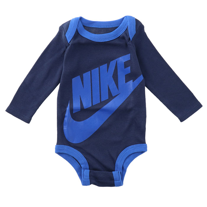 NIKE ベビー服 3点セット ナイキ BABY BODYSUIT SET ベビー ロンパース ボディスーツ 肌着 靴下 帽子 スタイ ビブ 新生児 男の子 女の子 夏服 半袖 長袖 セットアップ セット