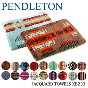 【フライングセール☆P10倍!! 20時〜】 Pendleton ペンドルトン ブランケット XB233 ジャガード タオルブランケット JACQUARD TOWELS BLANKET タオルケット キャニオンランド インテリア