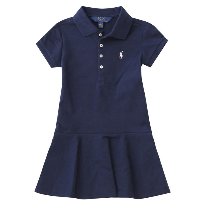 【メール便】　Polo ラルフローレン キッズ 女の子 ワンピース スカート ラルフ キッズ ベビー 半袖プリーツワンピース Polo プリーツスカート シャツワンピ キッズ 幼児 女の子 ポロシャツ 上品 服 POLO RALPH LAUREN ポロ