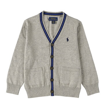 Polo ラルフローレン キッズ ベビー Vネック カーディガン 子供用 キッズ 2-7歳 Polo Cotton V-Neck Cardigan 子供服 ベビー服 ラルフ POLO RALPH LAUREN ポロ