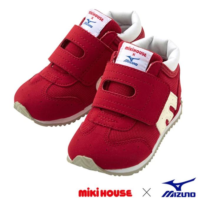 【ママ割でP2倍〜】【ミキハウス】セカンドシューズ ミズノコラボベビーシューズ【11-9301-829】【11/27 01:59まで】