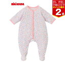 【マラソン期間ママ割でP2倍~】【ミキハウス】足つきカバーオール【40-1265-615】花柄PK MIKIHOUSE【※要エントリー】【5/9 20:00-5...