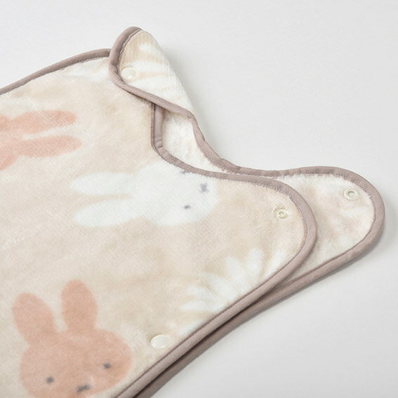 西川 ミッフィー＆ガーベラ ベビー綿マイヤースリーパー（毛羽部分）【WS54390000】【DB4691】出産準備 寝冷え防止 股下ボタン ベビー お昼寝 おうちで ねんね 2