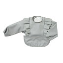 フィセル 10mois ディモワ お食事ポーチロン フリルグレー【25151017】