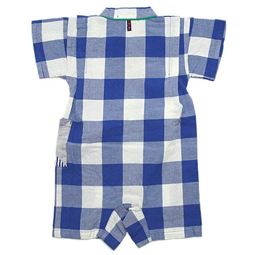 【スーパーセール期間ママ割でP2倍～】ラグマート　甚平ロンパス【1855518】ブルー サイズ70cm【12/4 20:00-12/11 01:59まで】 2