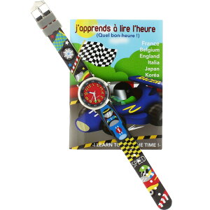 【ベビーウォッチ/babywatch】レース子ども用プリント柄ベルト腕時計「コフレ」/COFFRETrace【babywatchベイビーウォッチ子供用子ども用キッズウォッチ時計ギフトパリ】【楽ギフ_包装】