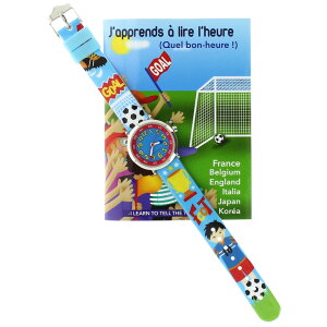 【ベビーウォッチ/babywatch】ゴール子ども用プリント柄ベルト腕時計「コフレ」/COFFRETgoal【babywatchベイビーウォッチ子供用子ども用キッズウォッチ時計ギフトパリ】【楽ギフ_包装】
