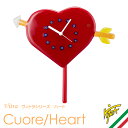 掛け時計 おしゃれ かわいい VITRA ヴィトラ ハート Cuore/Heart ベネチアングラス アナログ 輸入雑貨 イタリア インテリア 伝統工芸品 ガラス アート ヨーロピアン