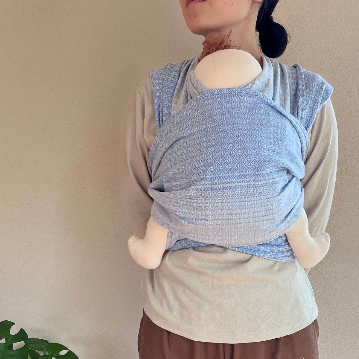 北極しろくま堂へこおび ダイヤモンド織 Hishi ブルーシエル(厚手)