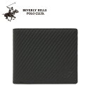 ビバリーヒルズポロクラブ BEVERLY HILLS POLO CLUB 二つ折り財布 カウレザー ロゴ 小銭入れ メンズ 男性 bhgm2002 専属BOX付