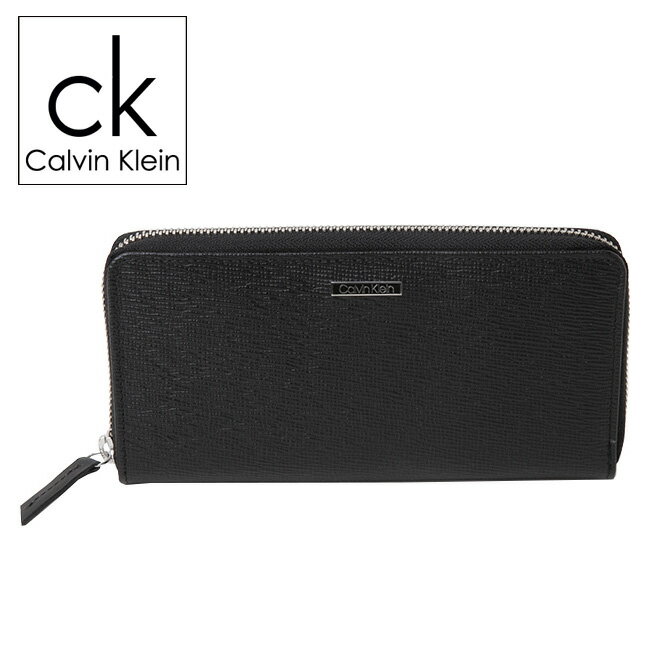 カルバンクライン 財布（メンズ） カルバンクライン Calvin Klein ラウンドファスナー長財布 レザー メンズ 31ck190006 BOX付