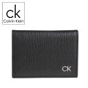 カルバンクライン 名刺入れ（メンズ） カルバンクライン Calvin Klein カードケース 名刺入れ ロゴ レザー メンズ 31ck200002 BOX付