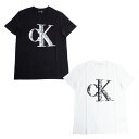 カルバン・クライン Calvin Klein Tシャツ フロント ロゴ プリント ストリート オーバーサイズ　カジュアル ファッション 半袖 メンズ 40ic805 ラッピング不可 ネコポスでお届け