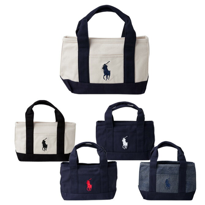 ラルフローレン RALPH LAUREN トートバッグ ポロ スモール キャンバス ファスナー付 レディース メンズ ralphlaurenbag04