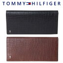 トミーヒルフィガー 長財布 メンズ トミーヒルフィガー 財布 メンズ TOMMY HILFIGER STK 型押し デザイン 長財布 31tl190004