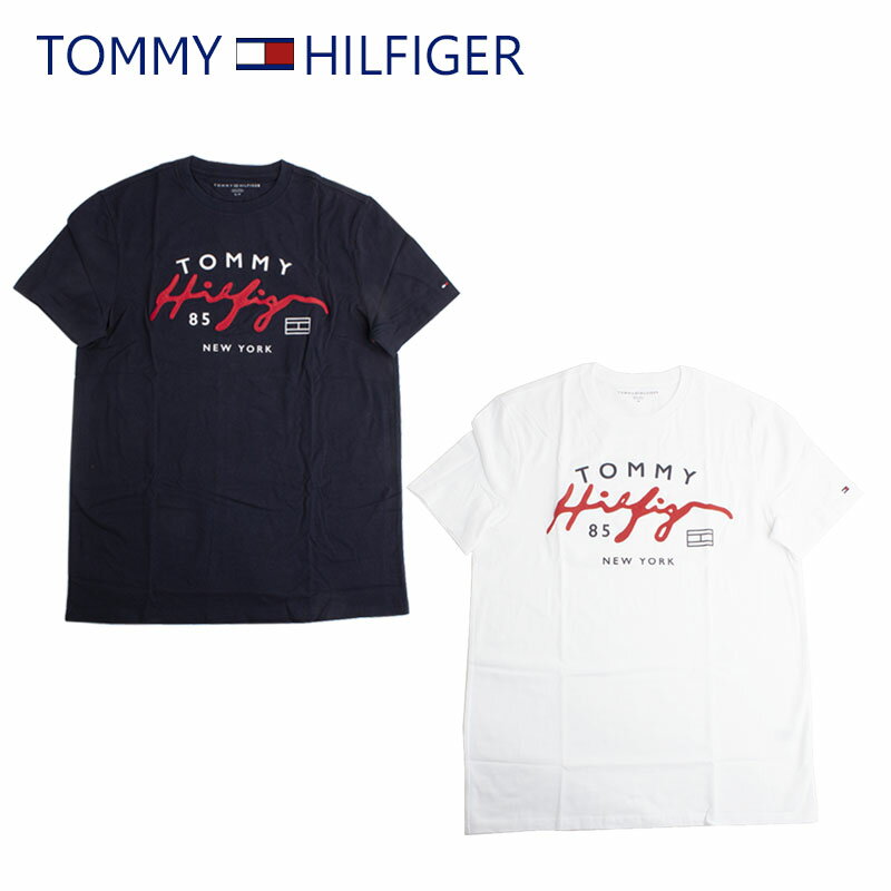 トミーヒルフィガー TOMMY HILFIGER Tシャツ フロント ロゴ 半袖 メンズ 丸首 おしゃれ トップス 78j8777 ラッピング不可 ネコポスでお届け