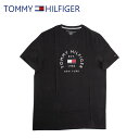 トミーヒルフィガー TOMMY HILFIGER Tシャツ フロント ロゴ 半袖 メンズ 丸首 おしゃれ トップス 78j8874 ラッピング不可 ネコポスでお届け