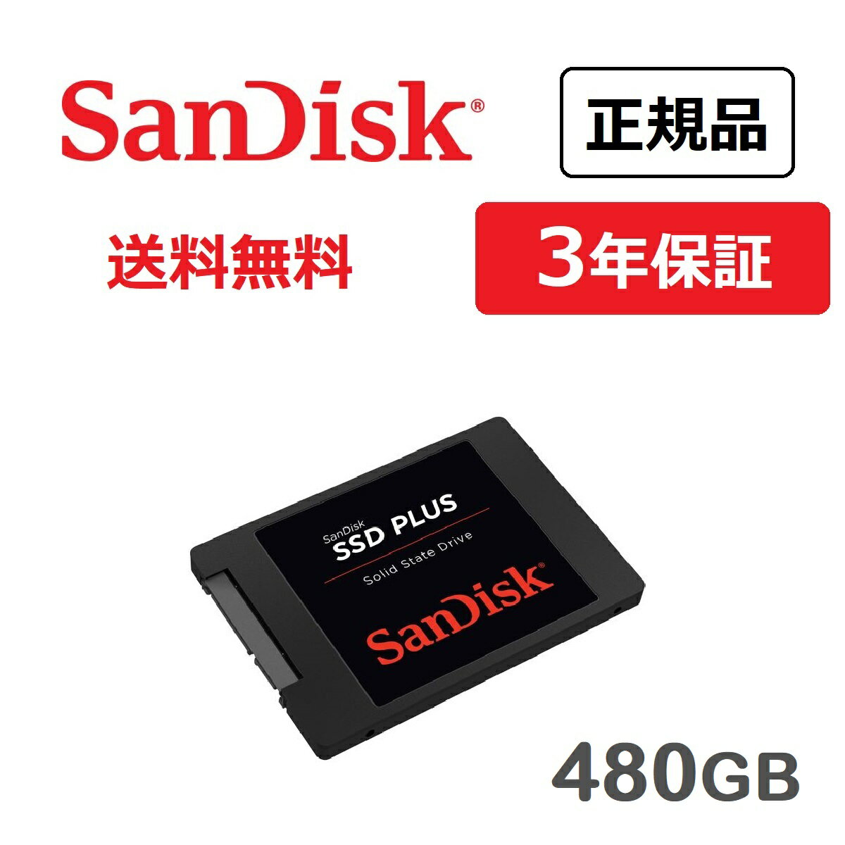 【送料無料】メーカー正規品　3年保証　SanDisk(サンデ