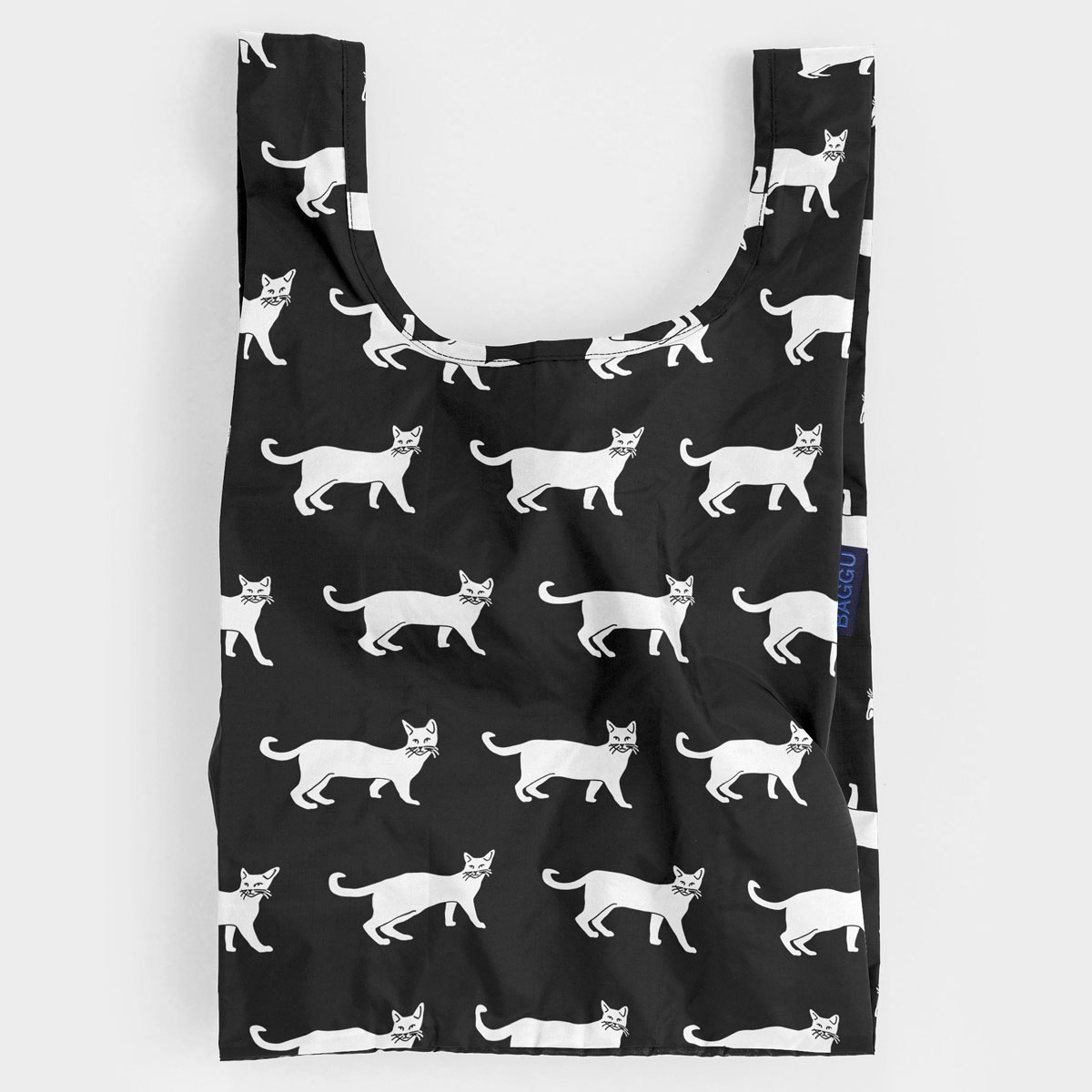 エコバッグ バグゥ BABY BAGGU 2020秋冬新作 イラスト 第一弾 おしゃれな大人のためのエコバッグ！ レジ袋 ポーチ付き 小さめサイズ 折りたたみ ショッピングバッグ BAGGU ベビーバグゥ 日本限定モデル キャットのサムネイル