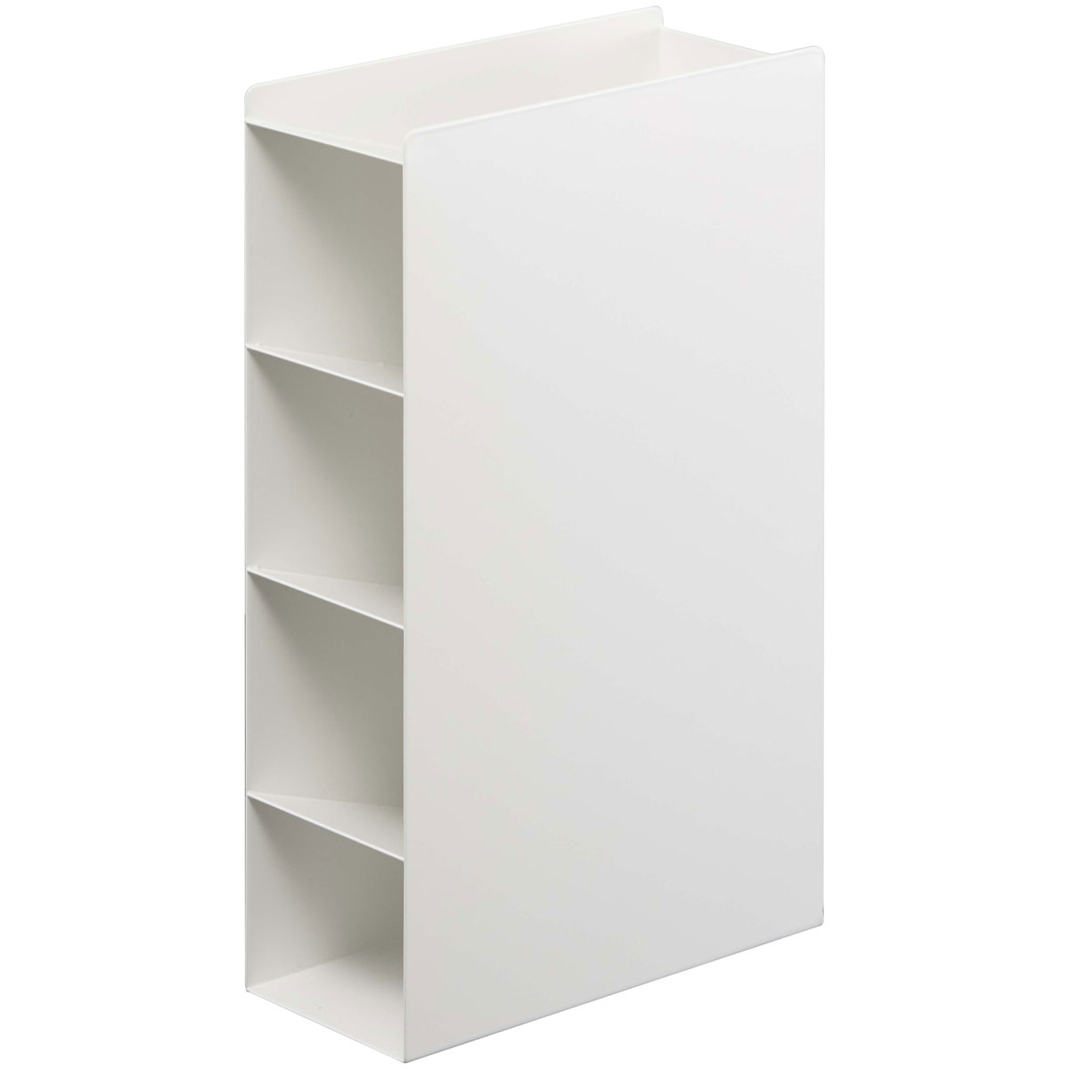 ラップホルダー YAMAZAKI tower ラップスタンド4段 スリムにまとめて一括収納！ スチール製 ラップケース 収納ラック ラップ収納ラック 複数対応 山崎実業 タワー ホワイト