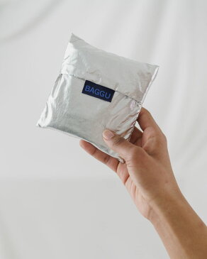 【お1人様1点限り】エコバッグ バグゥ STANDARD BAGGU メタリック 2021春新作 海外ブランドのおしゃれエコバッグ! 金・銀 人気ブランド レディース・メンズ ポーチ 折りたたみ ショッピングバッグ BAGGU スタンダードバグゥ シルバー