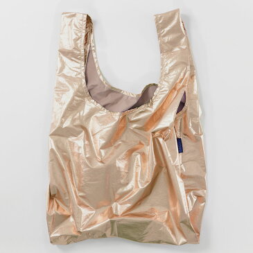 【お1人様1点限り】エコバッグ バグゥ STANDARD BAGGU メタリック 2021春新作 海外ブランドのおしゃれエコバッグ! 金・銀 人気ブランド レディース・メンズ ポーチ 折りたたみ ショッピングバッグ BAGGU スタンダードバグゥ ピンクゴールド
