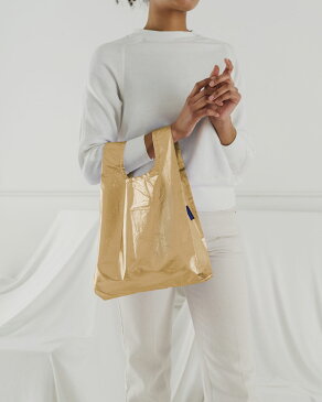 【お1人様1点限り】エコバッグ バグゥ BABY BAGGU メタリック 2021春新作 海外ブランドのおしゃれエコバッグ! 金・銀 人気ブランド 小さめ ポーチ付き 折りたたみ ショッピングバッグ BAGGU ベビーバグゥ ゴールド