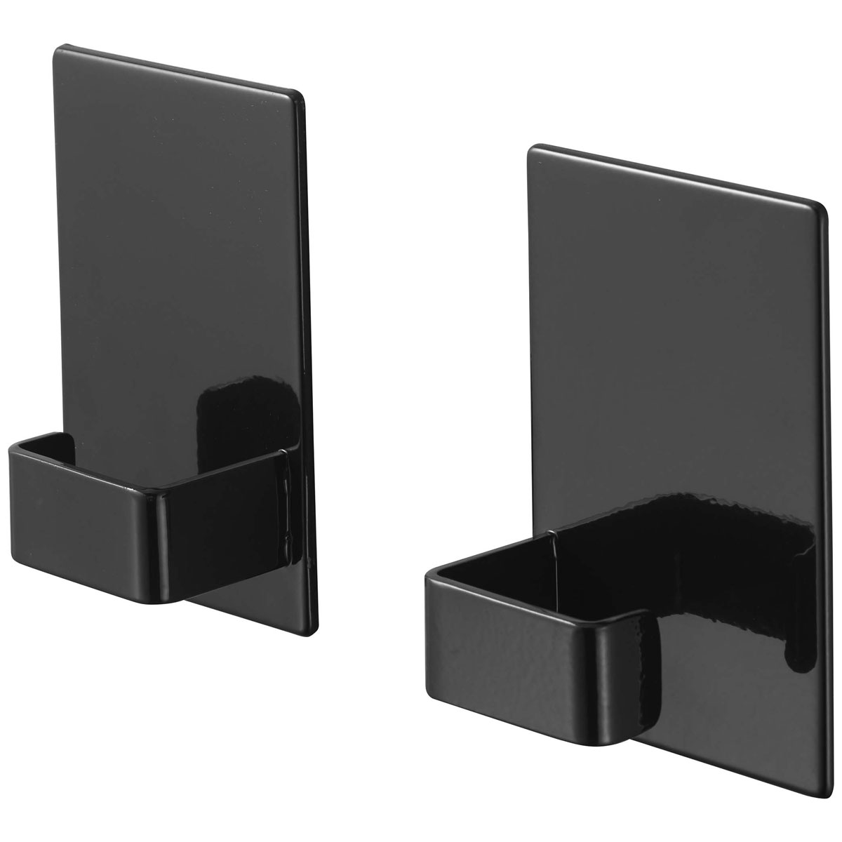 収納フック YAMAZAKI tower マグネットランドリーバスケットホルダー 2個組 壁に穴開けないマグネット式！ シンプル おしゃれ 白・黒 スチール製 山崎実業 タワー ブラック