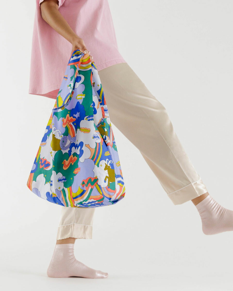 エコバッグ バグゥ ZODIAC BAGGU STANDARD BAGGU 2021新作 12星座をモチーフにしたエコバッグ！ 12星座 誕生月 天文 おしゃれ 大きめ 収納ポーチ 折りたたみ 収納コンパクト BAGGU ゾディアックバグゥ スタンダードバグゥ 山羊座 CAPRICORN