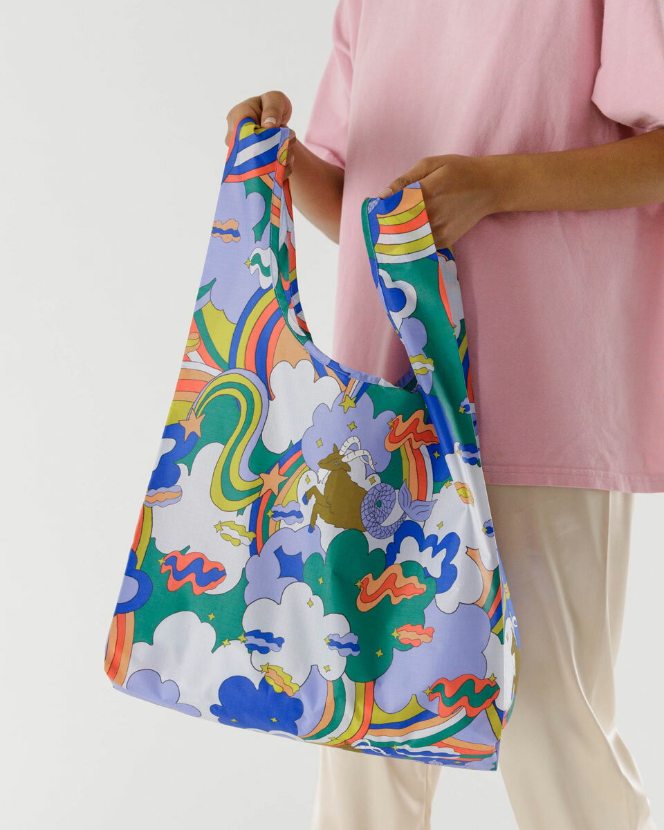 エコバッグ バグゥ ZODIAC BAGGU STANDARD BAGGU 2021新作 12星座をモチーフにしたエコバッグ！ 12星座 誕生月 天文 おしゃれ 大きめ 収納ポーチ 折りたたみ 収納コンパクト BAGGU ゾディアックバグゥ スタンダードバグゥ 山羊座 CAPRICORN