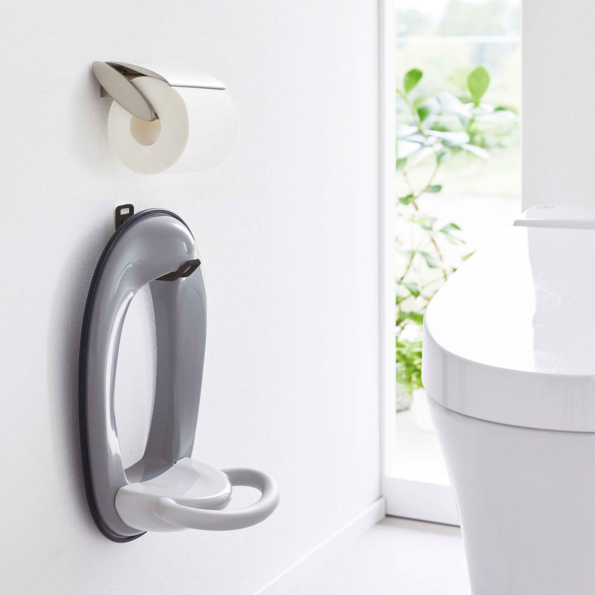 トイレ用品収納シリーズ 山崎実業 正規品 tower タワー ウォールトイレ用品収納フック 浮かせて収納で..