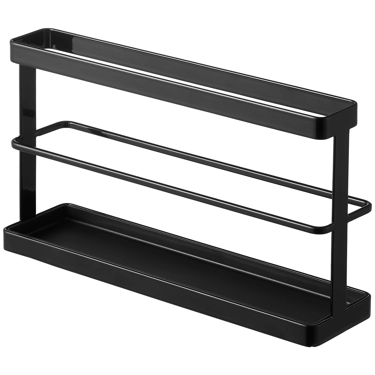 スリッパラック 山崎実業 正規品 tower タワー ツーウェイベランダスリッパラック トレー付き ベランダスリッパ収納を快適に! 簡単取り付け 窓ガラス フィルムフック サンダル スリッパ収納 スリッパ立て ブラック [2]