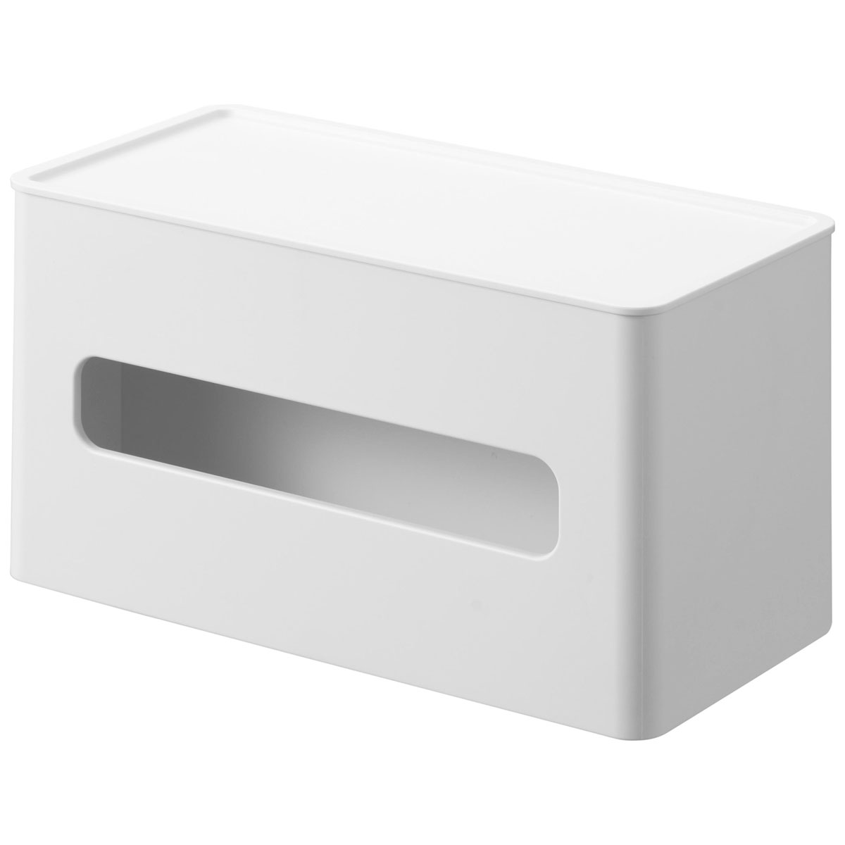 ティッシュケース 山崎実業 正規品 tower タワー 両面コンパクトティッシュ&ウェットシートケース 中のウェットシートが乾きにくい! コンパクト ウェットティッシュケース ティッシュカバー ホワイト