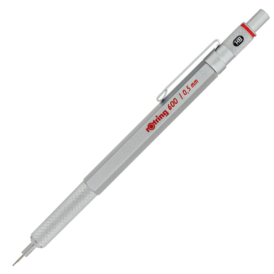 シャーペン rotring 正規品 rOtring ロットリング 600 メカニカルペンシル 0.5mm rOtringペンシルテクノロジーの体験！ メタルボディ 重量感 質感 高級 おしゃれ 人気 シャープペン シャープペンシル 600 MECHANICAL PENCIL 0.5 シルバー