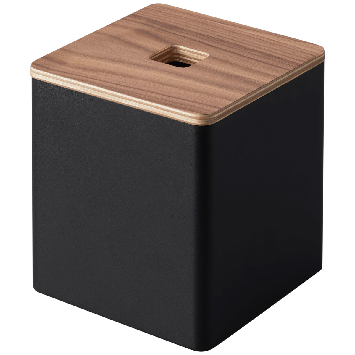 ティッシュケース 山崎実業 正規品 RIN リン 上から出せるティッシュ&トイレットペーパーケース 木とスチールの組み合わせが上品 木目 トイレットペーパーケース 海外製対応 ティッシュカバー ブラウン
