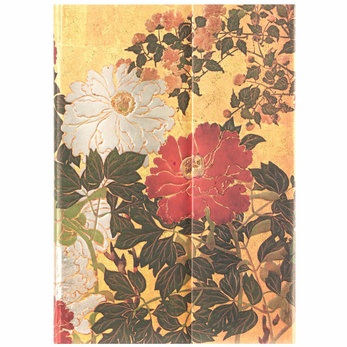 ノートブック 正規品 paperblanks ペーパーブランクス MIDI ハードカバー 罫線 特別なノートブック イギリス 英国 取扱店 芸術 アート 高級ノート ミディ 夏 琳派の花