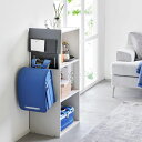 ランドセルスタンド 山崎実業 正規品 tower タワー カラーボックス横タブレット&ランドセルホルダー ランドセルと学習用タブレットを収納! 充電対応 壁掛け 壁付け 子ども部屋 収納ボックス ランドセルハンガー リュックハンガー ブラック