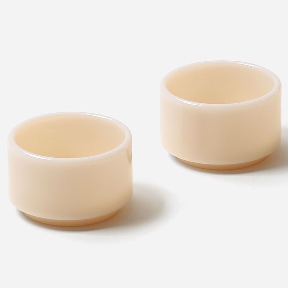 食器 正規品 ideaco イデアコ テーブルウェア ミルクガラス ミニボウル 2点ペアセット 耐久性に優れ欠..