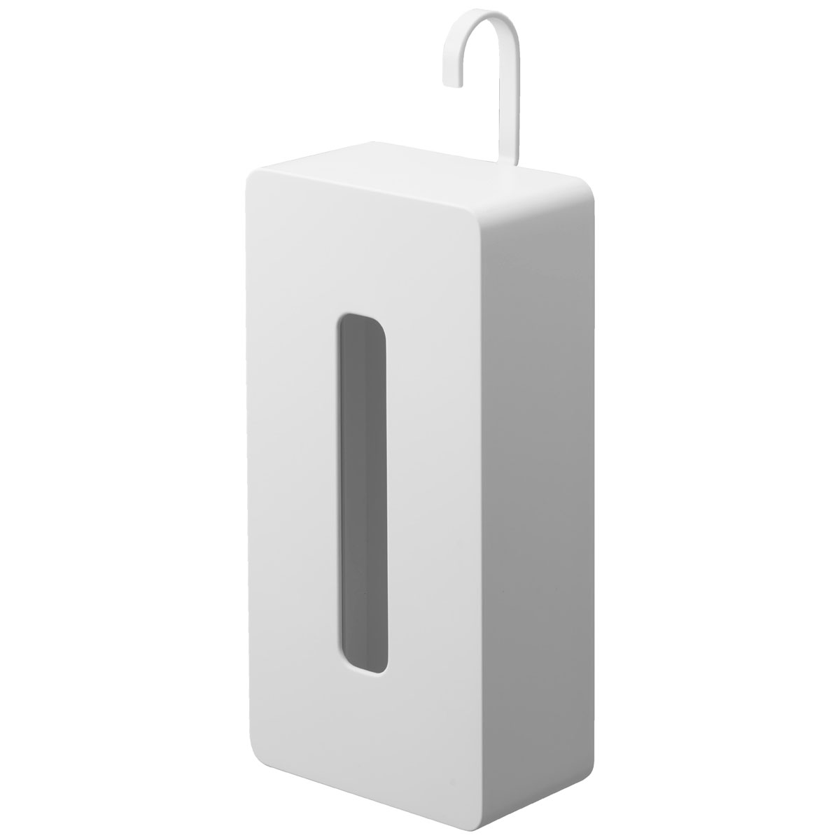 ティッシュケース 山崎実業 正規品 tower タワー 引っ掛けティッシュケース お好みの場所に引っ掛けるだけ! フック 吊るし 縦型 縦置き 浮かせて収納 ティッシュカバー ホワイト