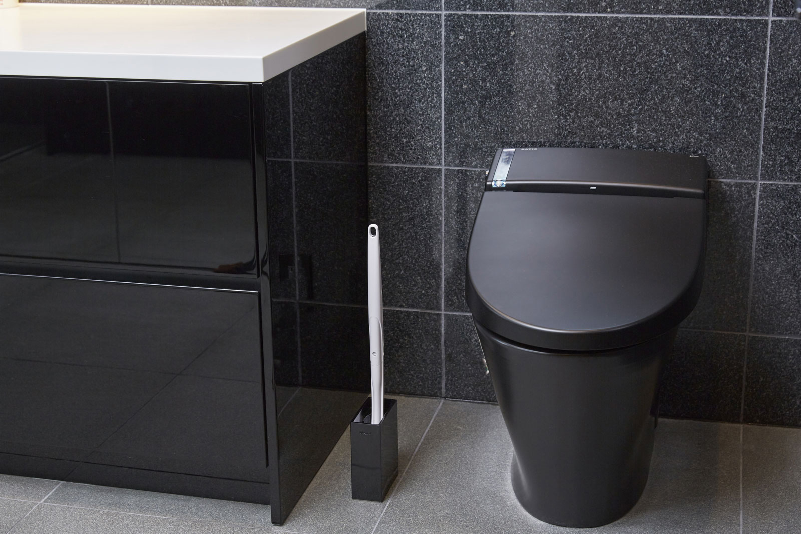 トイレブラシスタンド ideaco SB stand イデアコ エスビースタンド ブラック