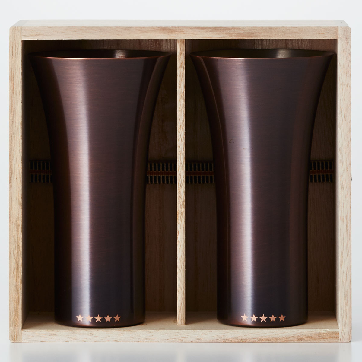 タンブラー WDH 純銅製タンブラー 380ml 2個セット 銅製品 ダブリューディーエイチ ビールグラス ブラウン