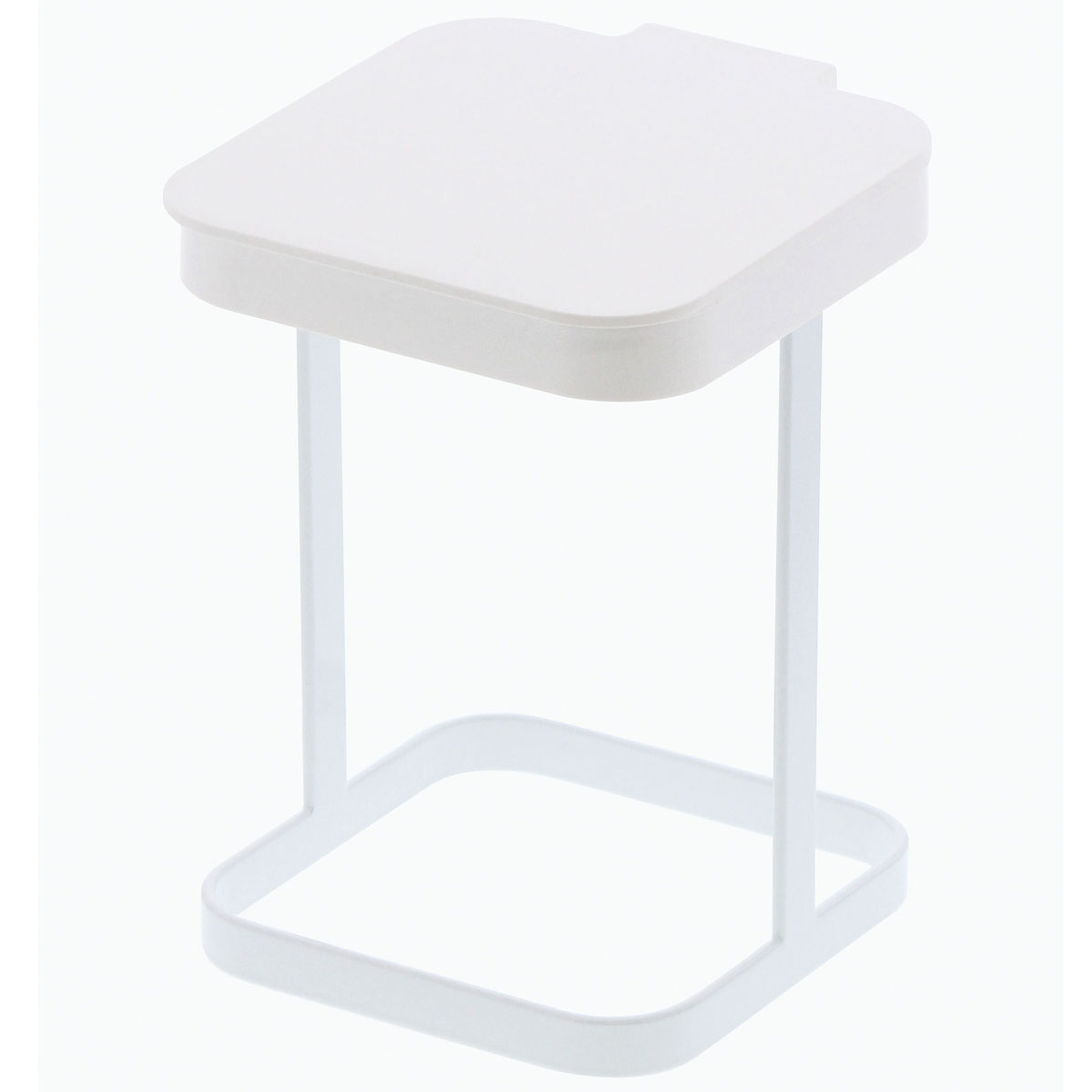 ゴミ箱 山崎実業 tower 蓋付きポリ袋エコホルダー YAMAZAKI タワー ホワイトのサムネイル