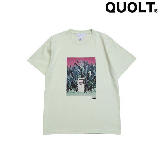 Rakuten - QUOLT 半袖 Tシャツ プリント ユニセックス トップス TANK TEE LIME ライム 通勤 通学 旅行 フェス 服装 プレゼント