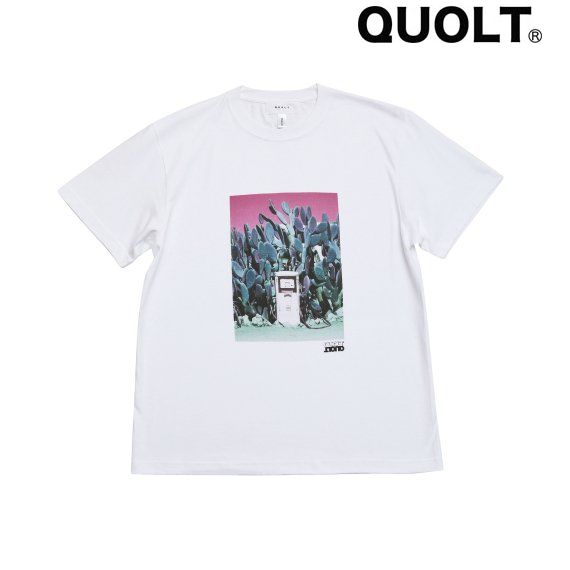 Rakuten - QUOLT 半袖 Tシャツ プリント ユニセックス トップス TANK TEE WHITE ホワイト 通勤 通学 旅行 フェス 服装 プレゼント