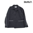 QUOLT ジャケット クオルト ポリエステル生地 ツイストパイピング ユニセックス カジュアル トップス WEISS JKT BLACK ブラック アウトドア フェス 通勤 通学 旅行 プレゼント